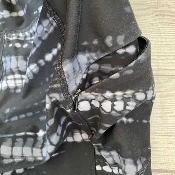 Avia women S pull on print leggings w/elastic waist black and white - Picture 7 of 10